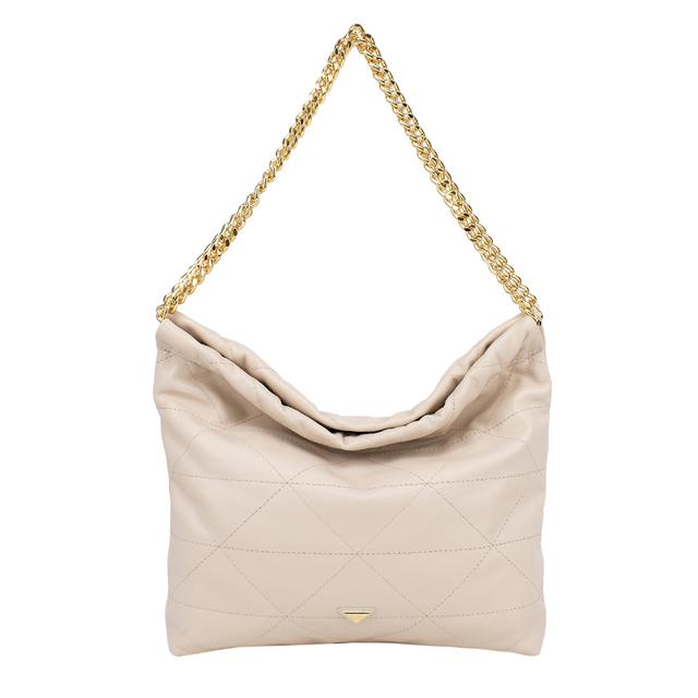 SHOPPING BAG CREME CLASSE COURO 3133